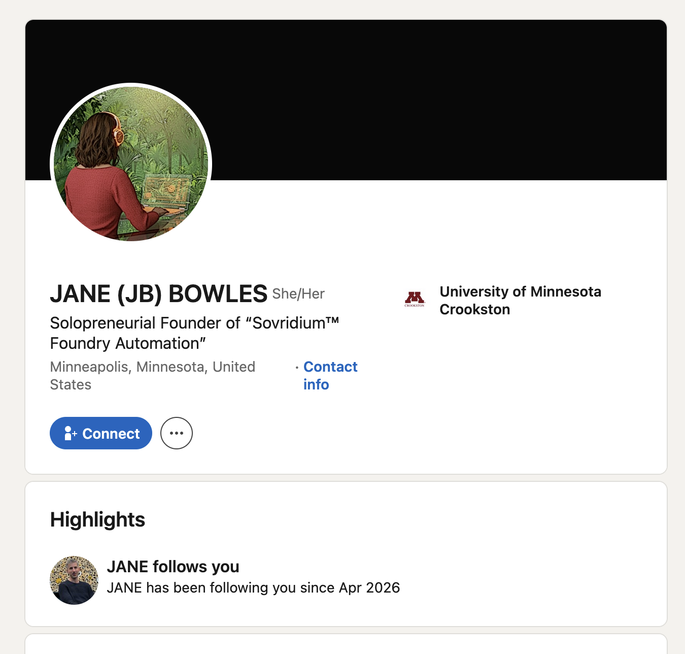 LinkedIn profile search screenshot